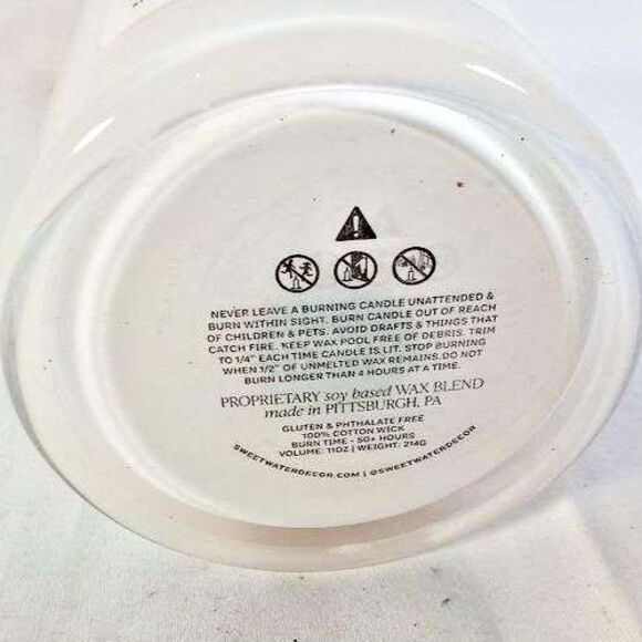 Sweet Water Decor Lavender Sage Candle 11oz Soy Wax Jar 50+ Hr Burn USA Made - Picture 9 of 13